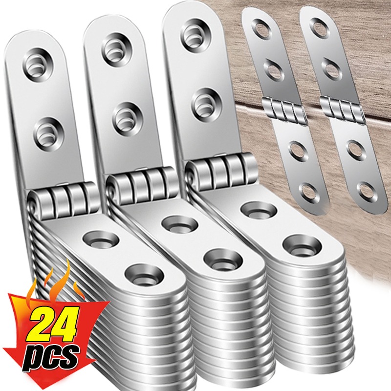 Cabinet Hinge Overlay - 24/2 SZT. Składane Zawiasy z Zaokrąglonymi