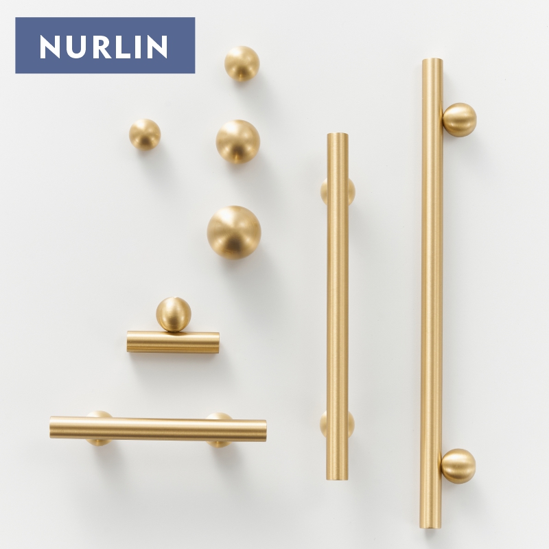 Furniture Hardware Jig - Nurlin Mosiężne Okrągłe Kulki Stopki Szafki